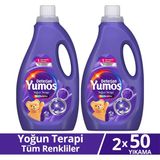 Yumoş Sıvı Bakım Deterjanı Yoğun Terapi Tüm Renkliler 50 Yıkama 2500 ml X2 - 2,5 lt