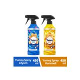 Yumoş Sprey Yıkaması Zor Eşyalar Lilyum 450 Ml 1adet+ Sprey Yıkaması Zor Hanımeli 450 Ml 1adet