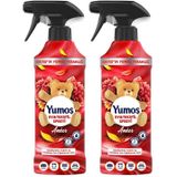 Yumoş Sprey Yıkanması Zor Eşyalar İçin Giysi Spreyi Amber 450 ml (2 paketi)
