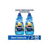 Yumoş Yumoş Açık Hava Etkisi Konsantre Çamaşır Yumuşatıcısı Mavi Gelincik 1440 Ml 60 Yıkama X2