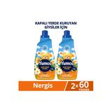 Yumoş Yumoş Açık Hava Etkisi Konsantre Çamaşır Yumuşatıcısı Nergis 1440 Ml 60 Yıkama X2