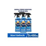 Yumoş Yumoş Açık Hava Etkisi Sprey Yıkanması Zor Eşyalar İçin Giysi Spreyi Mavi Gelincik 430 Ml X3