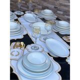 Yumuk Shop 27 Parça Modern Gold Lüks Yemek Takımı