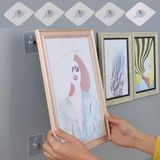 Yumurcak Shop® Süper Güçlü Çerçeve Askısı Pin Delgisiz Vidalı Tırnak Kanca Yapışkanlı Raf Tutucu Askı 4 Adet