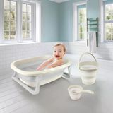 Yumurcak Toyz 7271 Katlanabilir Banyo Seti 3Lü Bej Kız Erkek Çocuk Oyuncak Eğitici Oyuncaklar