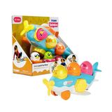 Yumurcak Toyz 73147 Tomy, 2Si1 Arada Uçak Ve Saklambaçlı Yumurtalar, 12-36 Ay Kız Erkek Çocuk Oyuncak Eğitici Oyun