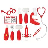 Yumurcak Toyz Çantalı Doktor Seti Kırmızı Kız Erkek Çocuk Oyuncak Eğitici Oyuncaklar