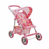 Yumurcak Toyz Çilek Desenli 4 Tekerlekli Puset Kız Erkek Çocuk Oyuncak Eğitici Oyuncaklar