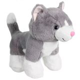 Yumurcak Toyz Kedi Peluş Gri 36Cm Kız Erkek Çocuk Oyuncak Eğitici Oyuncaklar
