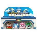 Yumurcak Toyz Polı Mrt-760 Robocar Poli Mini Kasabanın Kurtarma Araçları 4Lü Set Kız Erkek Çocuk Oyuncak Eğitici O