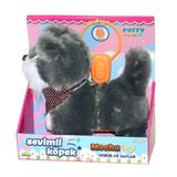 Yumurcak Toyz S00002859 Yürüyen Sevimli Peluş Köpek Gri-Sun Kız Erkek Çocuk Oyuncak Eğitici Oyuncaklar