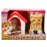 Yumurcak Toyz Sesli Ve Hareketli Kulübeli Sevimli Peluş Kedi Kız Erkek Çocuk Oyuncak Eğitici Oyuncaklar