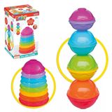 Yumurcak Toyz Toplu Mini Kule Bebek Aktivite Oyun Seti Kız Erkek Çocuk Oyuncak Eğitici Oyuncaklar