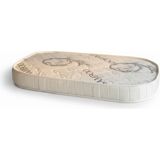 Yumurcak Yatak Bambu Oval Bebek Yatağı Yeni Doğan Ortopedik Süngerli Konforlu Bebek Yatağı - 50 x 90 cm