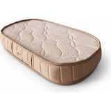 Yumurcak Yatak Umurcak Yatak Kahve Oval Bebek Yatağı Yeni Doğan Ortopedik Süngerli Konforlu Bebek Yatağı - 45 x 80 cm