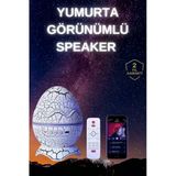 Yumurta Şeklinde Su Dalgalı Bluetooth Speaker Lamba Renkli Şarjlı Mir19983020