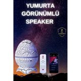 Yumurta Şeklinde Su Dalgalı Bluetooth Speaker Lamba Renkli Şarjlı P204855s8617