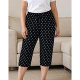 Yumuşacık Premium Modal Dokulu Büyük Beden Kapri Pijama Altı – Nefes Alan, Esnek Lastikli, Rahat Kesim, Gün Boyu Konfor + Hediye Çorap (2XL)