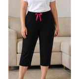 Yumuşacık Premium Modal Dokulu Büyük Beden Kapri Pijama Altı – Nefes Alan, Esnek Lastikli, Rahat Kesim, Gün Boyu Konfor + Hediye Çorap (3XL)
