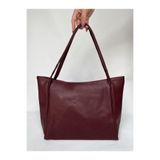 Yumuşak Deri Bordo Shopper Evrak Okul Iş Çantası Omuz Çantası Büyük Geniş Günlük Kullanışlı Çanta bordo Standart