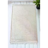 Yumuşak Kadife Dokulu Peluş Seccade Krem