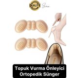 Yumuşak Kaymaz Ayakkabı Topuk Vurma Önleyici Pad 4 mm Konforlu Yara Yapmaz Rahat Spor Ped Sünger