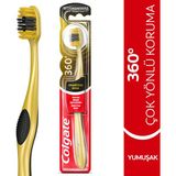Yumuşak Kıllı Colgate 360 Charcoal Gold Diş Fırçası Çok Yönlü Koruma ile Etkili Temizlik