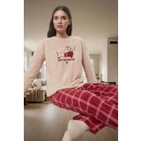 Yumuşak Polar Kumaşlı Ekose Pijama Takımı Kışlık Konfor Özel Tasarım Özenle Seçilmiş