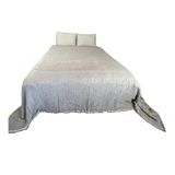 Yumuşak Türk Pamuğu Muslin Yatak Örtüsü, %100 Pamuklu Muslin Battaniye, 4 Katlı Yatak Örtüsü, Ters Çevrilebilir Örtü, Gri (Tam/Kraliçe Boy 91x95 - (230x240cm))