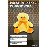 Yumuşak Tüylü 20 Cm Ördek Peluş Oyuncak - Kurdeleli, Bebek Ve Çocuk Hediyesi Bx-313552
