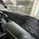 Yumuşak Tüylü Oto Torpido Bagaj Üstü Örtü Peluş Halı Siyah 130X40cm