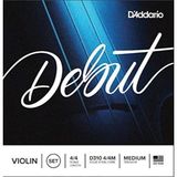 Yumuşak ve Dengeli Tonlar Için D'addario Debut 4/4 Medium Keman Teli - Seçenek 1 - Antrasit