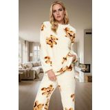 Yumuşak Wellsoft Kumaş Ayıcıklı Pijama Takımı Çok Kışlık Kaliteli İşçilik Şık Görünüm