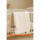 Yün Bebek ve Çocuk Yorganı Organik Yün 100X150 - 100 x 150 cm - Krem