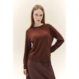 Yün Karışımlı Regular Fit Bisiklet Yaka Triko Tunik