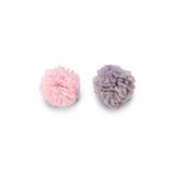 Yün Kedi Oyuncağı, Pembe Ve Gri, 2 Adet, 4 Cm Boyut