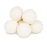 Yün Kurutma Topları - Smart Sheep 6'lı Paket - XL Premium Doğal Kumaş Yumuşatıcı Ödüllü - Yün Topları Kurutucu Çarşaflarının Yerine Geçer - Kurutucu için Yün Topları - Kurutucu için Çamaşır Topları