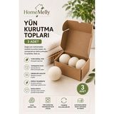 Yün Kurutma Topu - Makine Için 3'lü Paket, Nazik Kurutma