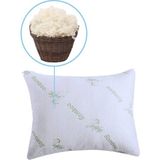 Yün Yastık Saf Doğal Uyku Yastığı Merinos Yünü Antialerjik 1500 gr Özel Çantalı - Beyaz - 50 x 70 cm