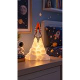 YUNA Roket Lamba Çocuk Odası Lambası – 23 cm USB LED Dekoratif Aydınlatma 3D Baskı