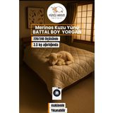 Yüncü Hanım Battal Ebat Merinos Kuzu Yünü Yorgan (%100 SAF MERİNOS KUZU YÜNÜ) 220 X 240 Cm Ebat, 3500 gram