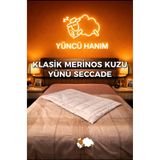 Yüncü Hanım Merinos Kuzu Yünü Seccade