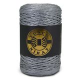 Yüncü Nihat 200 gr - 200 Mt - 2.5 Mm Gri (342) Polyester Makrome Ipi Çanta Ipi Supla Ipi Örgü Ipi