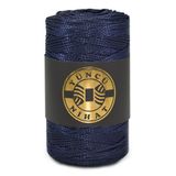 Yüncü Nihat 200 gr - 200 Mt - 2.5 Mm Koyu Lacivert (073) Polyester Makrome Ipi Çanta Ipi Supla Ipi Örgü Ipi