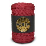 Yüncü Nihat 200 gr - 200 Mt - 2.5 Mm Polyester Makrome Ipi Bordo (014) Çanta Ipi Supla Ipi Örgü Ipi