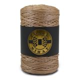 Yüncü Nihat 200 gr - 200 Mt - 2.5 Mm Sütlü Kahve (104) Polyester Makrome Ipi Çanta Ipi Supla Ipi Örgü Ipi