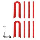 Yungeln 2 adet Scooter yedek parçası aksesuar reflektör çıkartma, ön ve arka tekerlek için, reflektörlü çıkartma Xiaomi 1S / M365 /Pro Scooter için