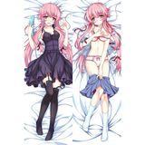 Yuno Gasai Desenli Çift Yön Baskılı Sarılma Yastığı Kılıfı - 50 x 140