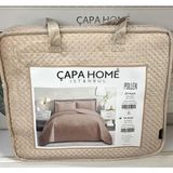 Yünteks Çapa Home Yeni Nesil Nubuk Yaz - Kış Modern Lüks Yatak Örtüsü, Pollen - Cappuccino - 260 x 240 cm