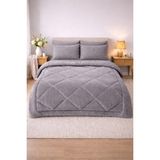 Yünteks Çift Kişilik Çift Taraflı Lüx Welsoft Elit Yorgan /1.kalite/ Yumuşak Polar Yorgan - 195 x 215 cm - Gri